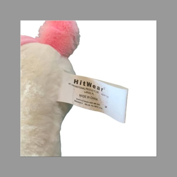 Hit Wear Pro Football Hall of Fame White and Pink Unicorn Stuffed Toy - Picture 5 of 5